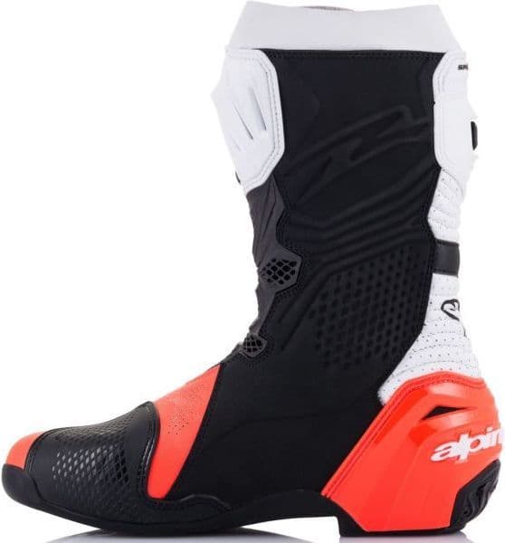 Alpinestars Supertech R Vented Black White Red-Fluo
