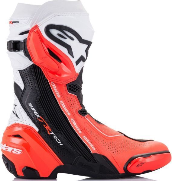 Alpinestars Supertech R Vented Black White Red-Fluo