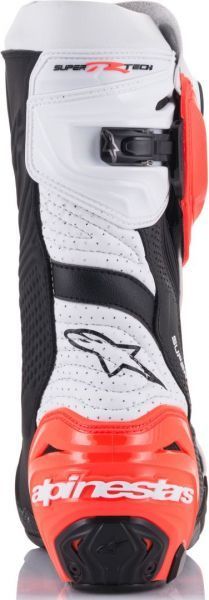 Alpinestars Supertech R Vented Black White Red-Fluo