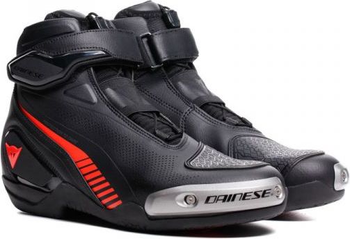 Dainese Superya Shoes Black/Red-Fluo 628