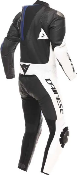 Dainese Demon Sprint Perf 1PC Leather Suit Black/White/Red-Lava